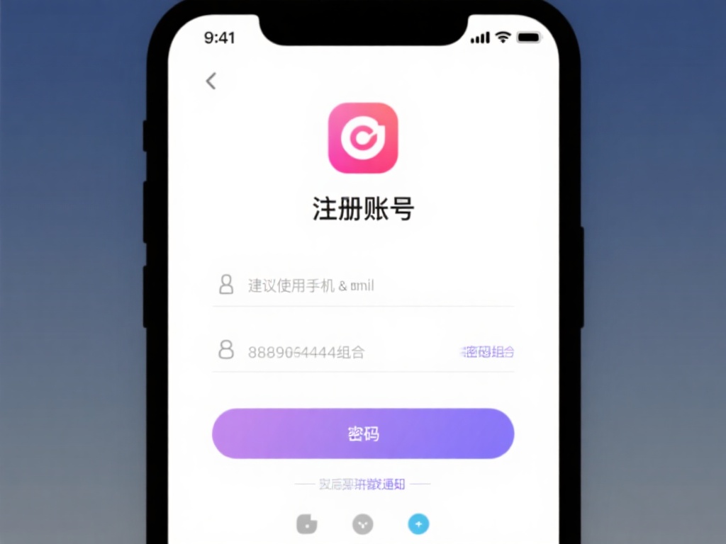 完成下载后，注册账号是第一步。建议使用常用手机号或